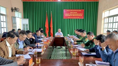 Đảng uỷ Quân sự huyện Đắk Song tổ chức Hội nghị ra Nghị quyết lãnh đạo thực hiện nhiệm vụ diễn tập khu vực phòng thủ và phòng thủ dân sự năm 2023