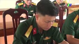 Ban CHQS huyện Đăk Song tổ chức Hội nghị tổng kết thực hiện Luật sĩ quan quân đội nhân dân Việt Nam.