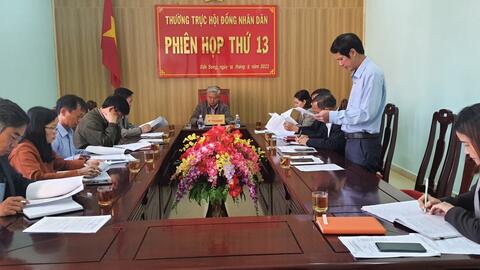 Thường trực HĐND huyện Đăk Song tổ chức phiên họp thứ 13