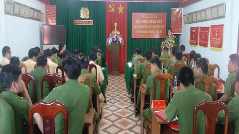 Công an huyện Đắk Song tổng kết công tác công an, công tác xây dựng đảng năm 2022 và triển khai chương trình công tác năm 2023